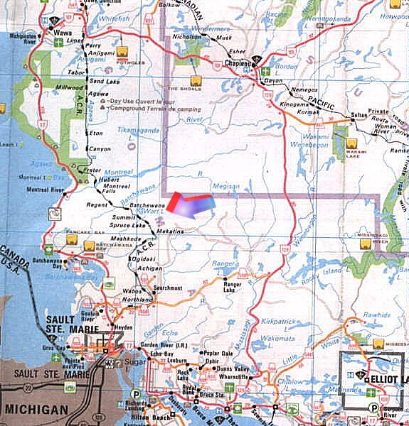 (image - Area Map:  Wart Lake)